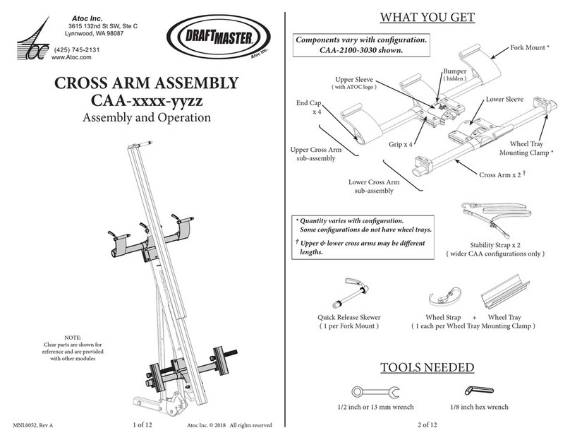 Atoc DraftMaster CAA Series Assembly and operation