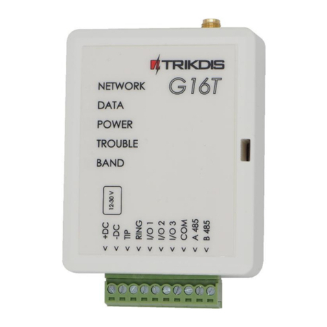 Trikdis G16T installation manual