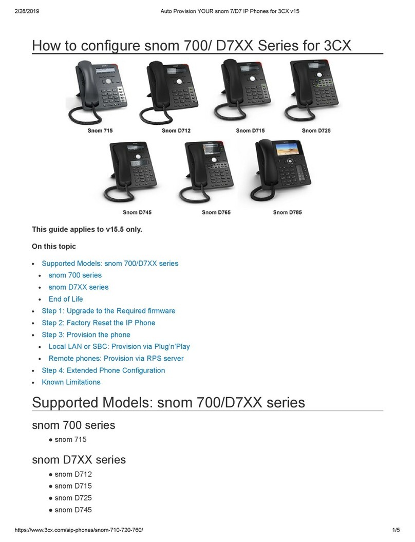 Snom 715 User manual