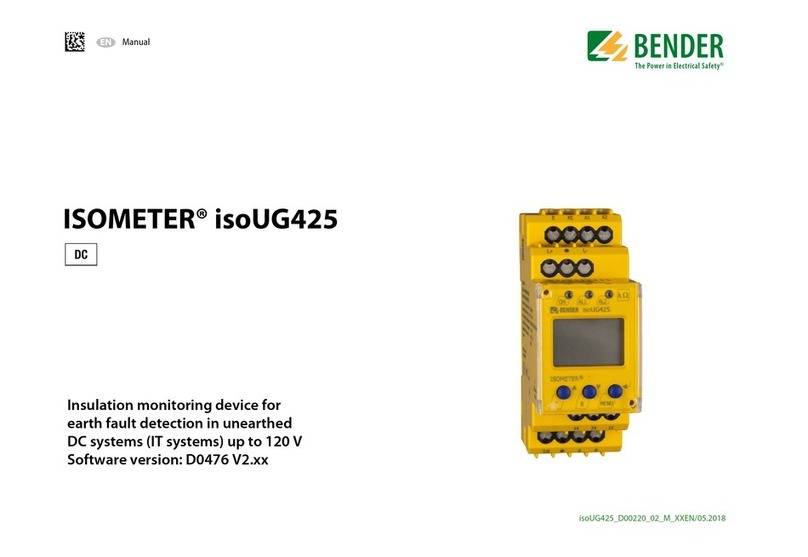 Bender ISOMETER isoUG425 User manual
