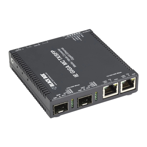 Black Box IE GIGA MC TX/SFP User manual