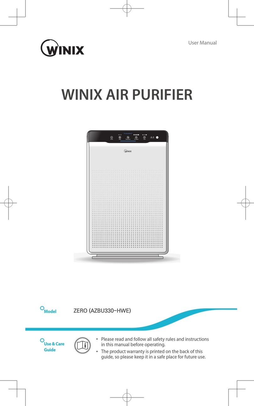 Winix ZERO AZBU330-HWE User manual Winix ZERO AZBU330-HWE User manual