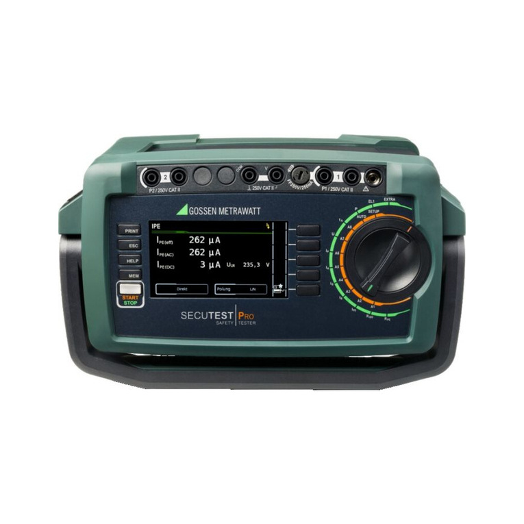 Gossen MetraWatt SECUTEST PRO User manual