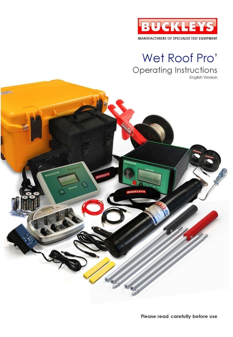 Buckleys Wet Roof Pro' User manual