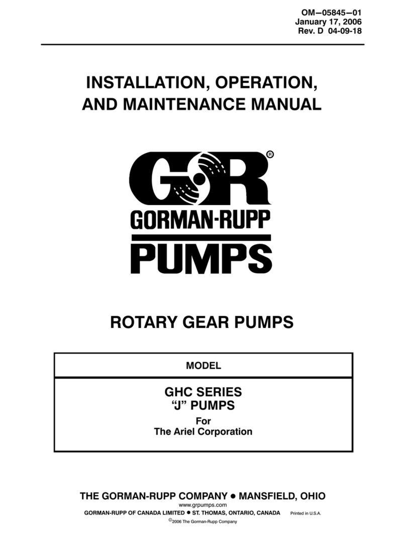GORMAN-RUPP GHC Series Installation, operation and maintenance manual