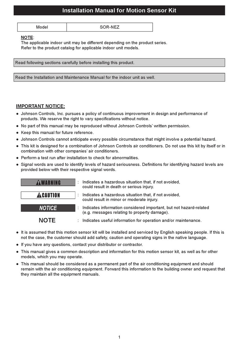 York SOR-NEZ installation manual