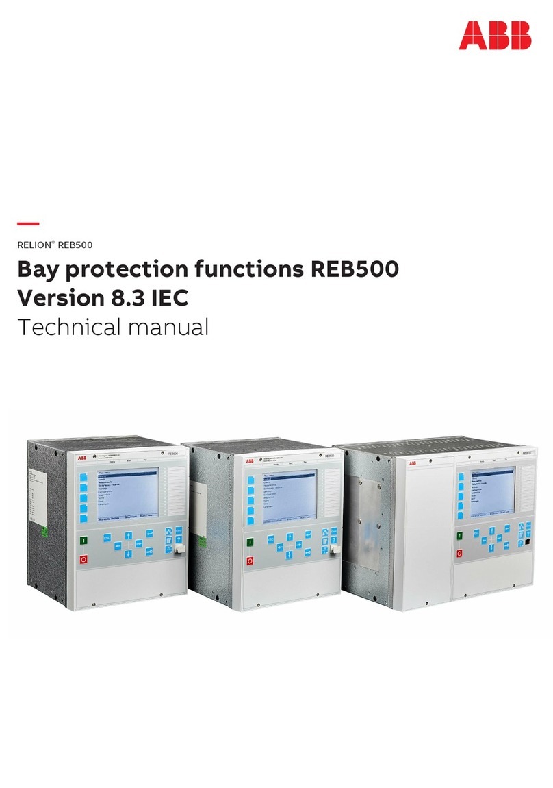 ABB Relion REB500 User manual
