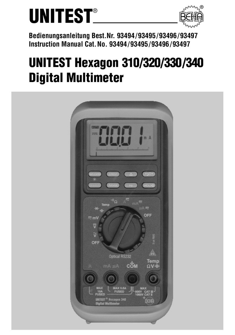 BEHA Unitest Hexagon 310 instruction manual