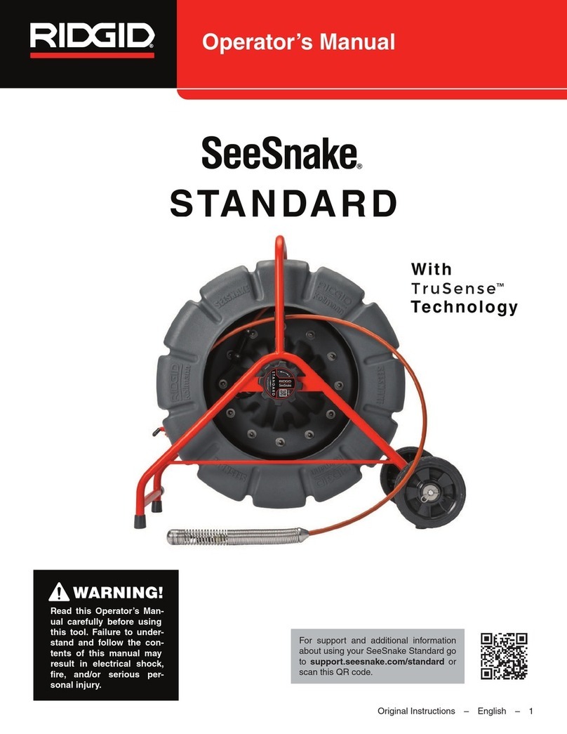 RIDGID SeeSnake STANDARD Operator's manual