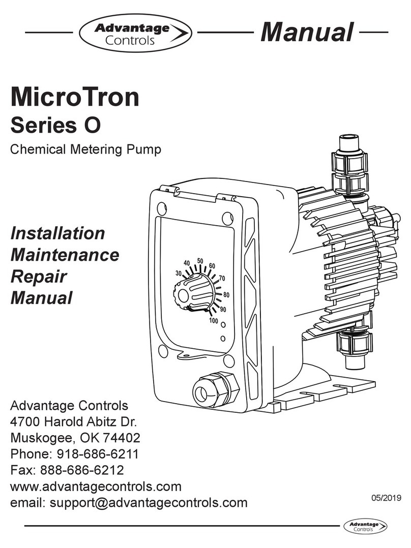 Advantage Controls MicroTron O Series User manual