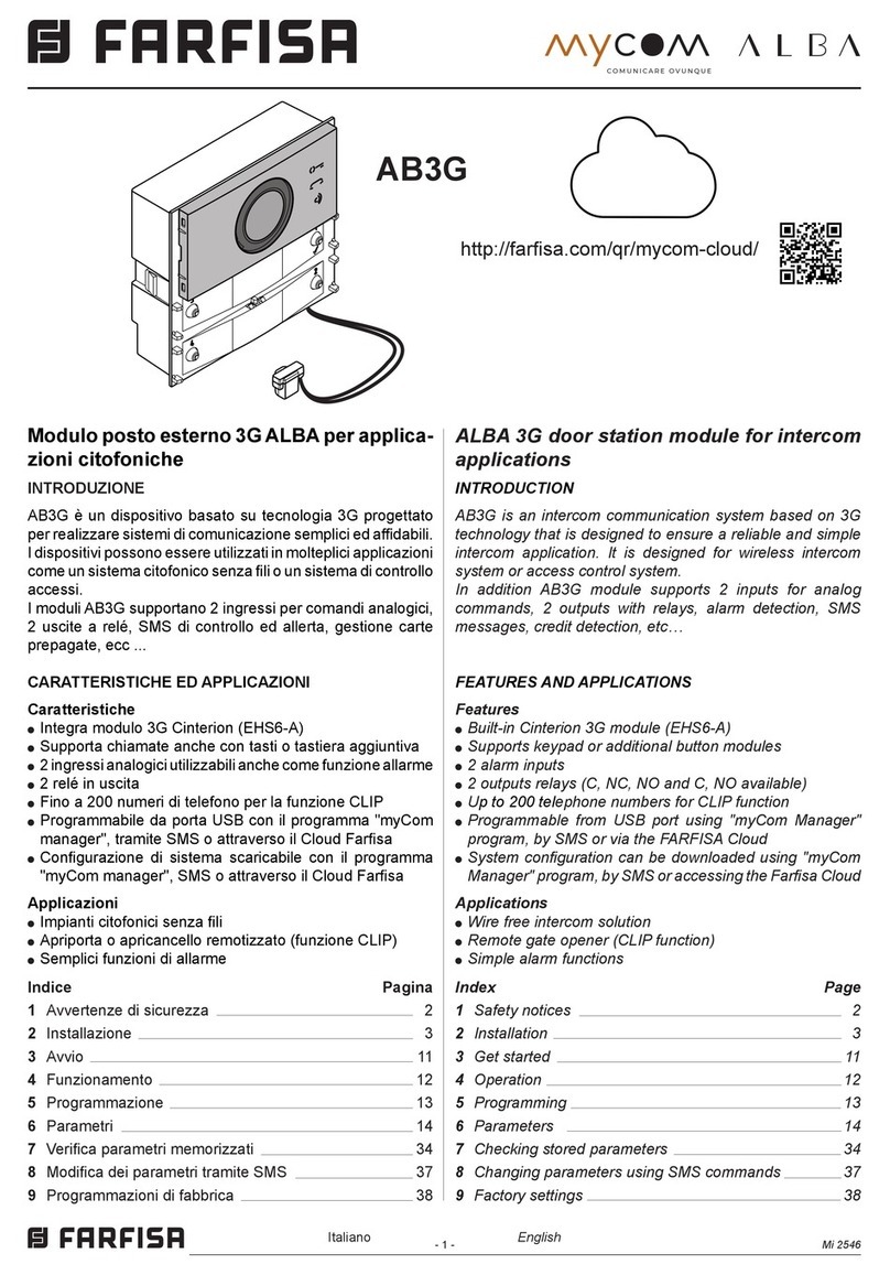 Farfisa Alba AB3G Get started