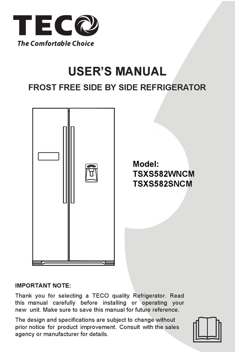 TECO TSXS582SNCM user manual