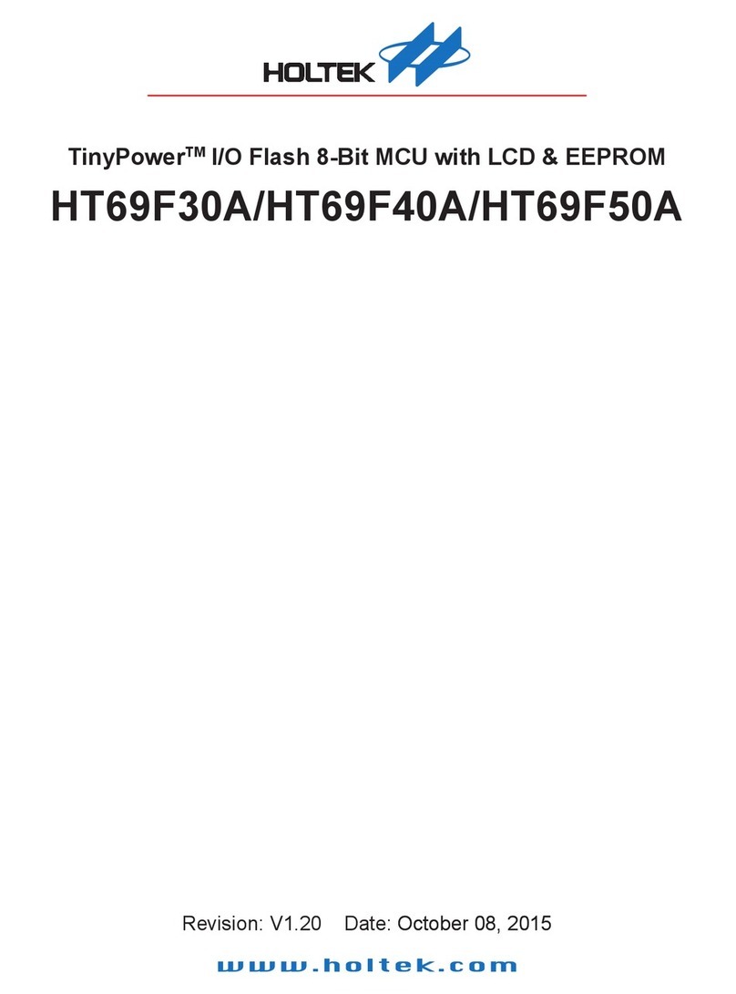 Holtek TinyPower HT69F40A User manual