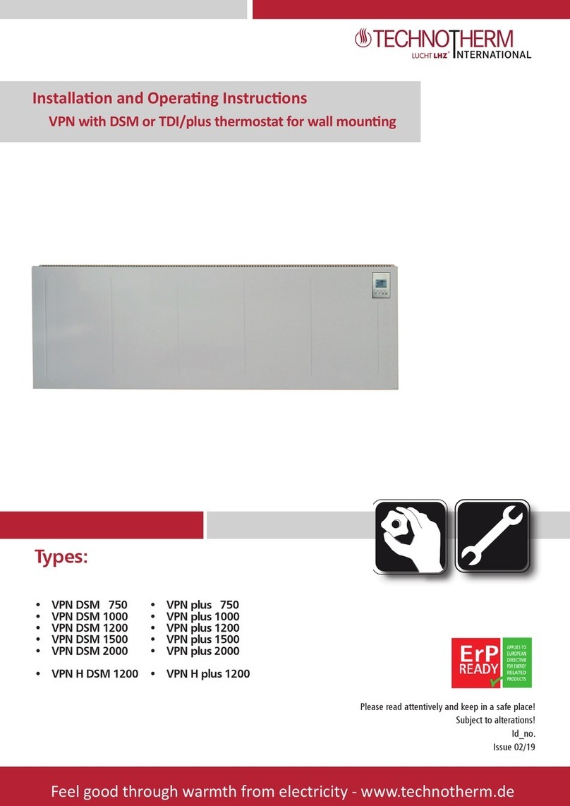 LUCHT LHZ Technotherm VPN DSM 750 Installation and operating instructions LUCHT LHZ Technotherm VPN DSM 750 Installation and operating instructions