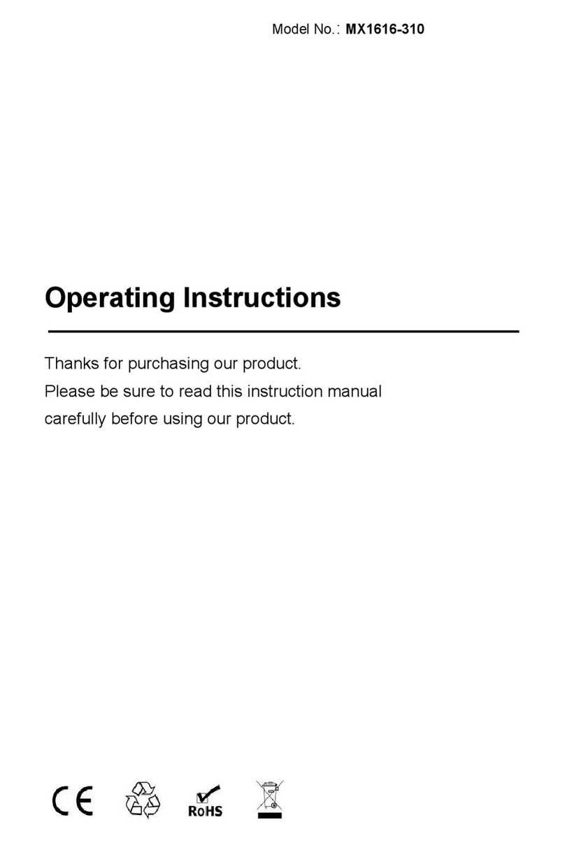 Grandbeing MX1616-310 operating instructions