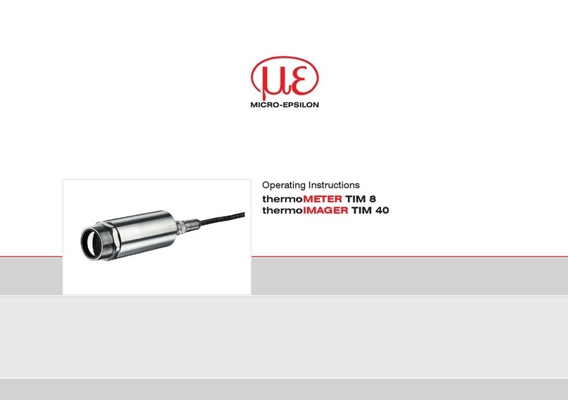 MICRO-EPSILON thermoMETER TIM 8 operating instructions