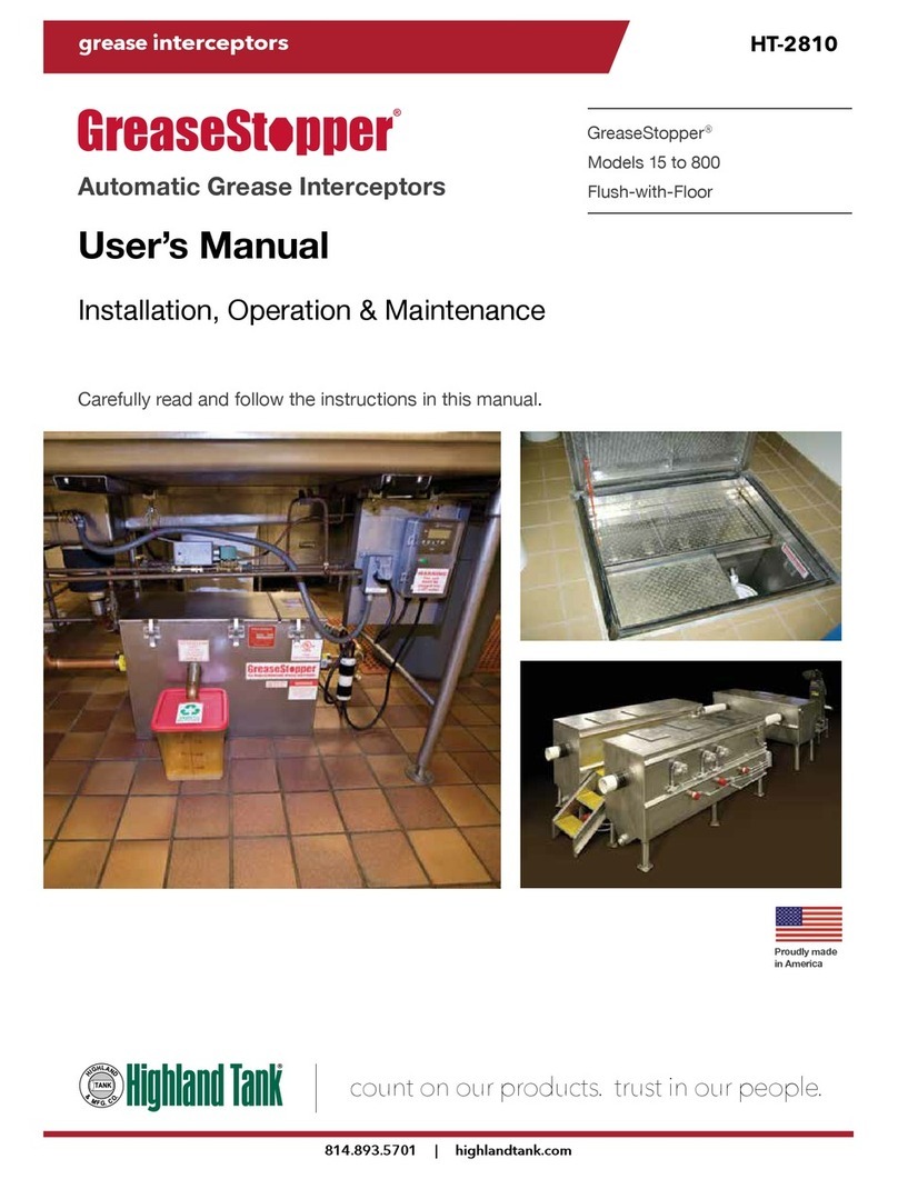 Highland Tank GreaseStopper Series user manual