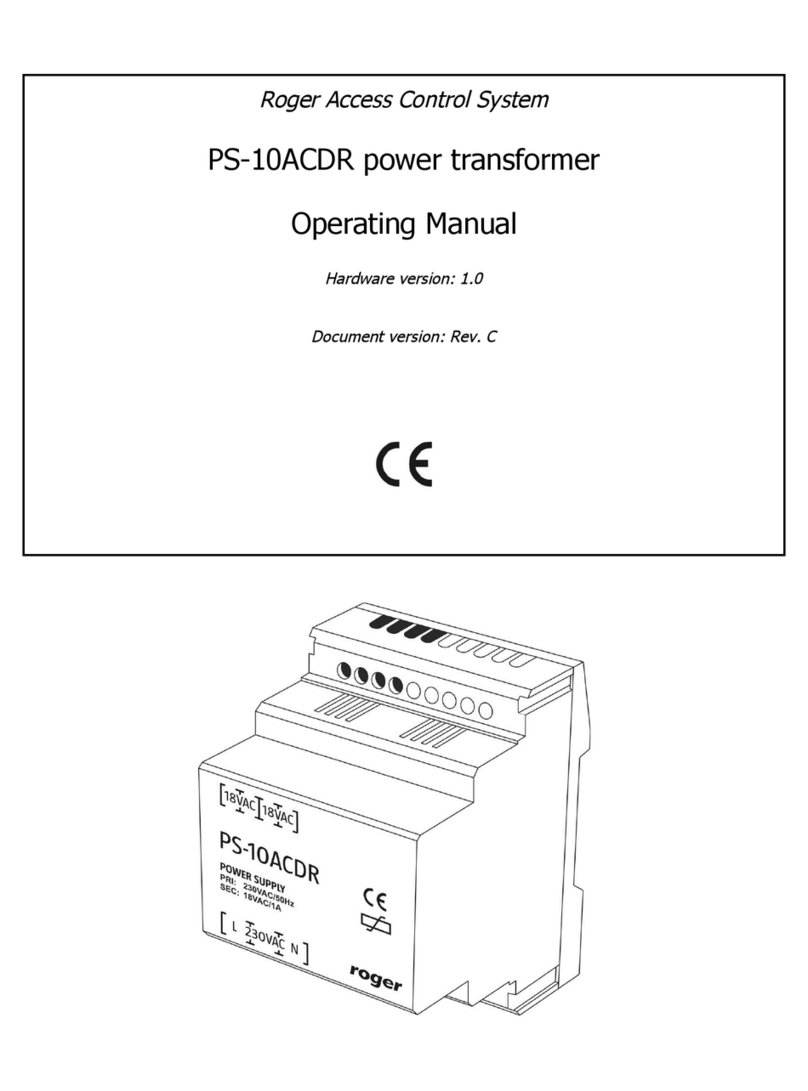 Roger PS-10ACDR operating manual Roger PS-10ACDR operating manual