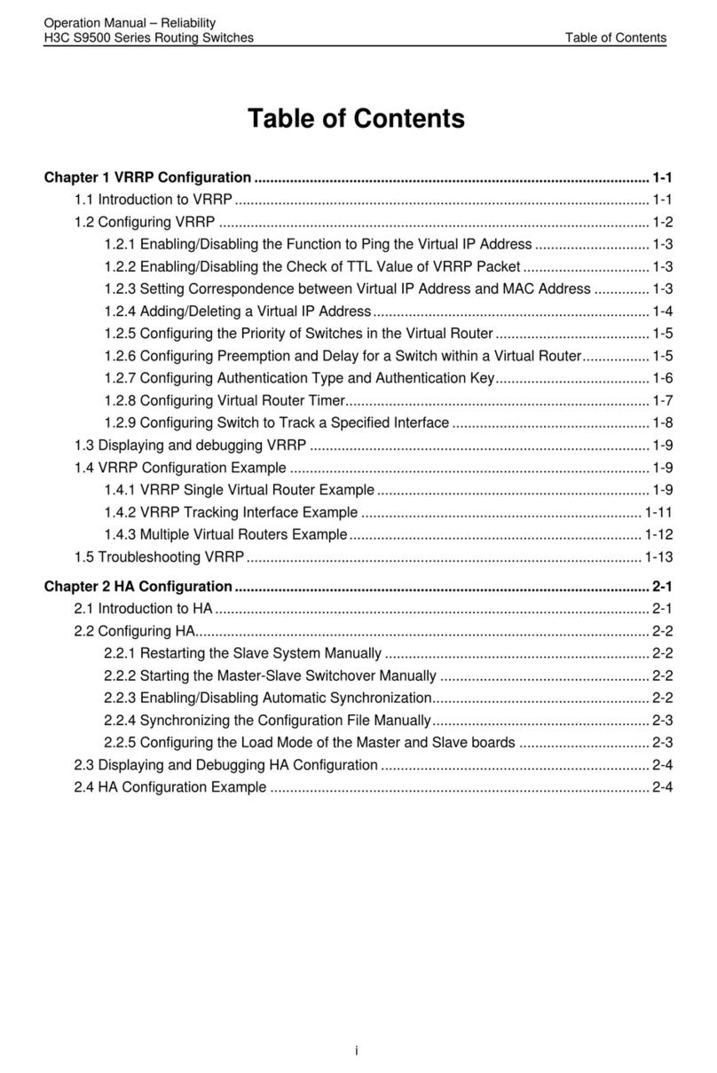 HPE H3C S9500 Series User manual