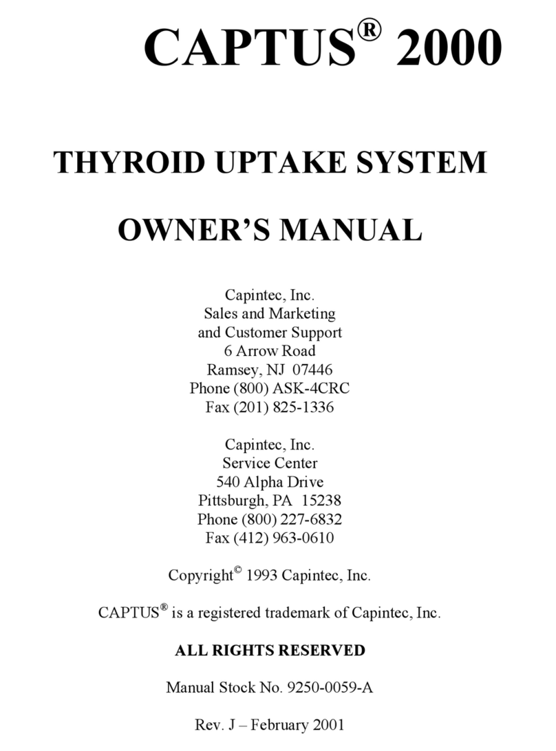 Capintec CAPTUS 2000 User manual