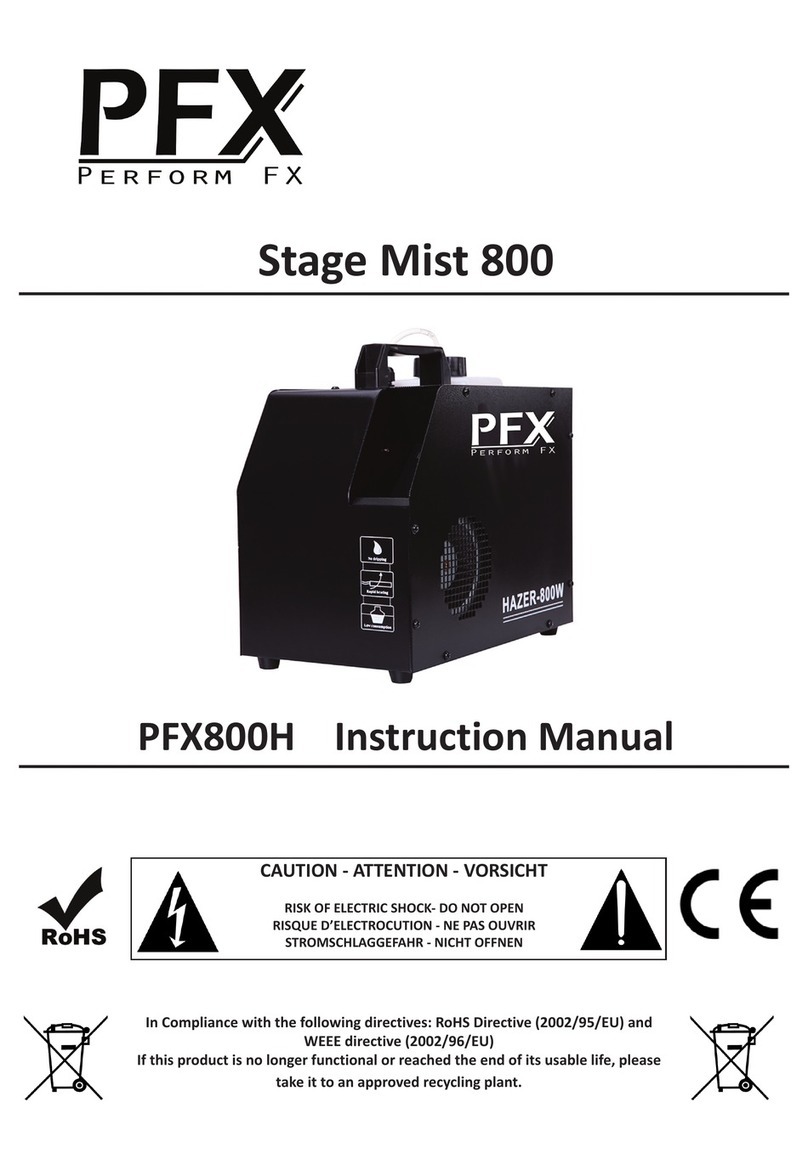 PFX Stage Mist 800 instruction manual