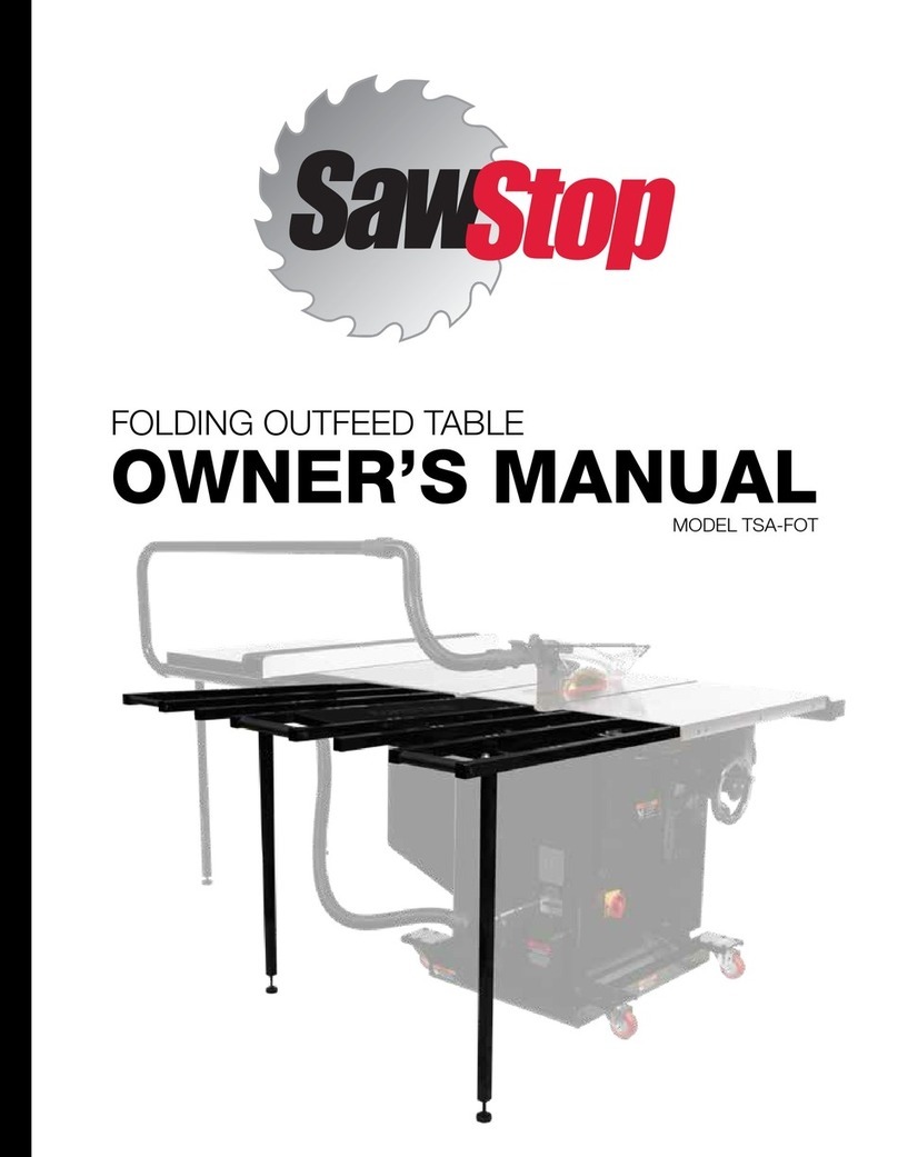 SawStop TSA-FOT User manual