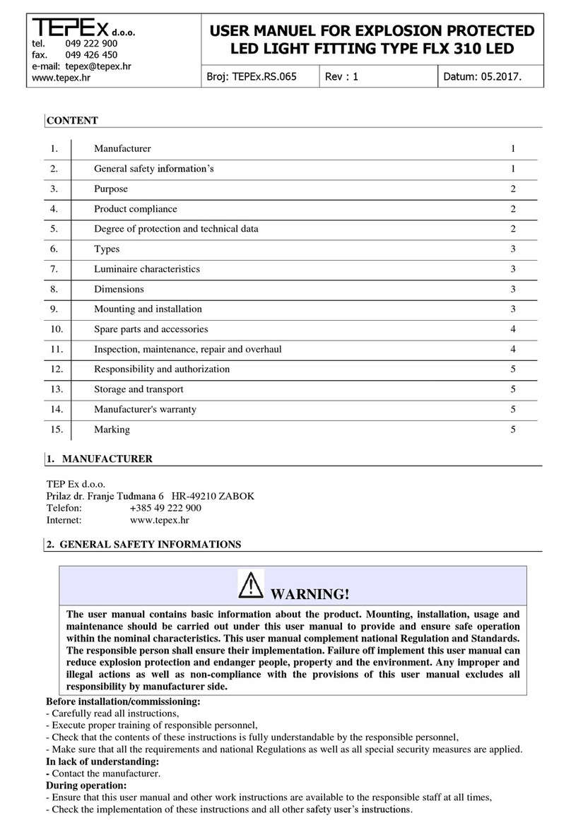 Tepex FLX 310 LED user manual