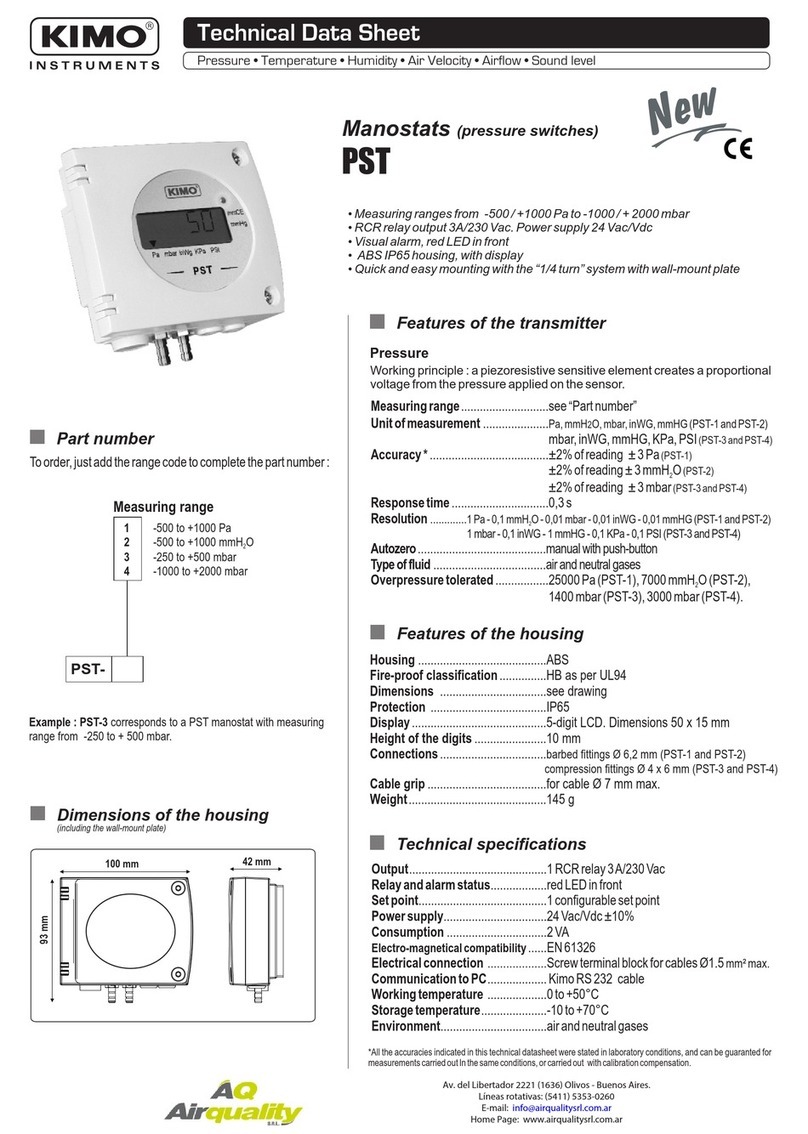 Kimo PST Series Instruction Manual