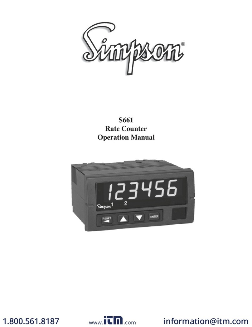 Simpson S661 Operation manual