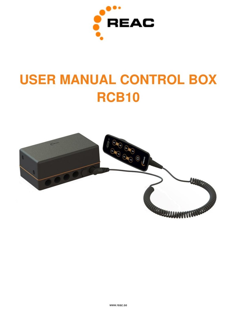 REAC RCB10 user manual
