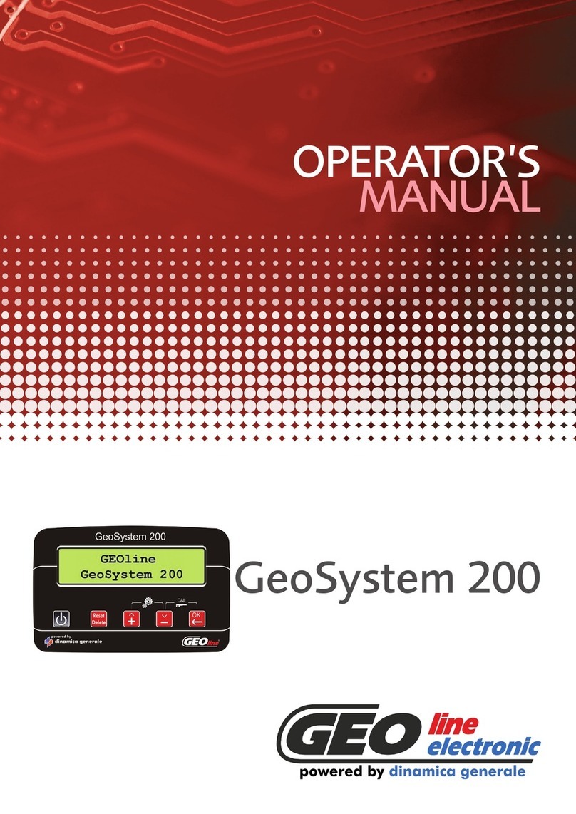 Geoline GeoSystem 200 Operator's manual