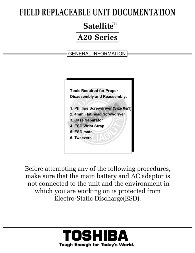 Toshiba Satellite A20 Series Operator's manual