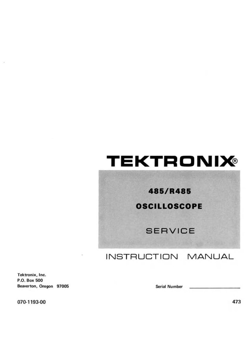 Tektronix 485 User manual