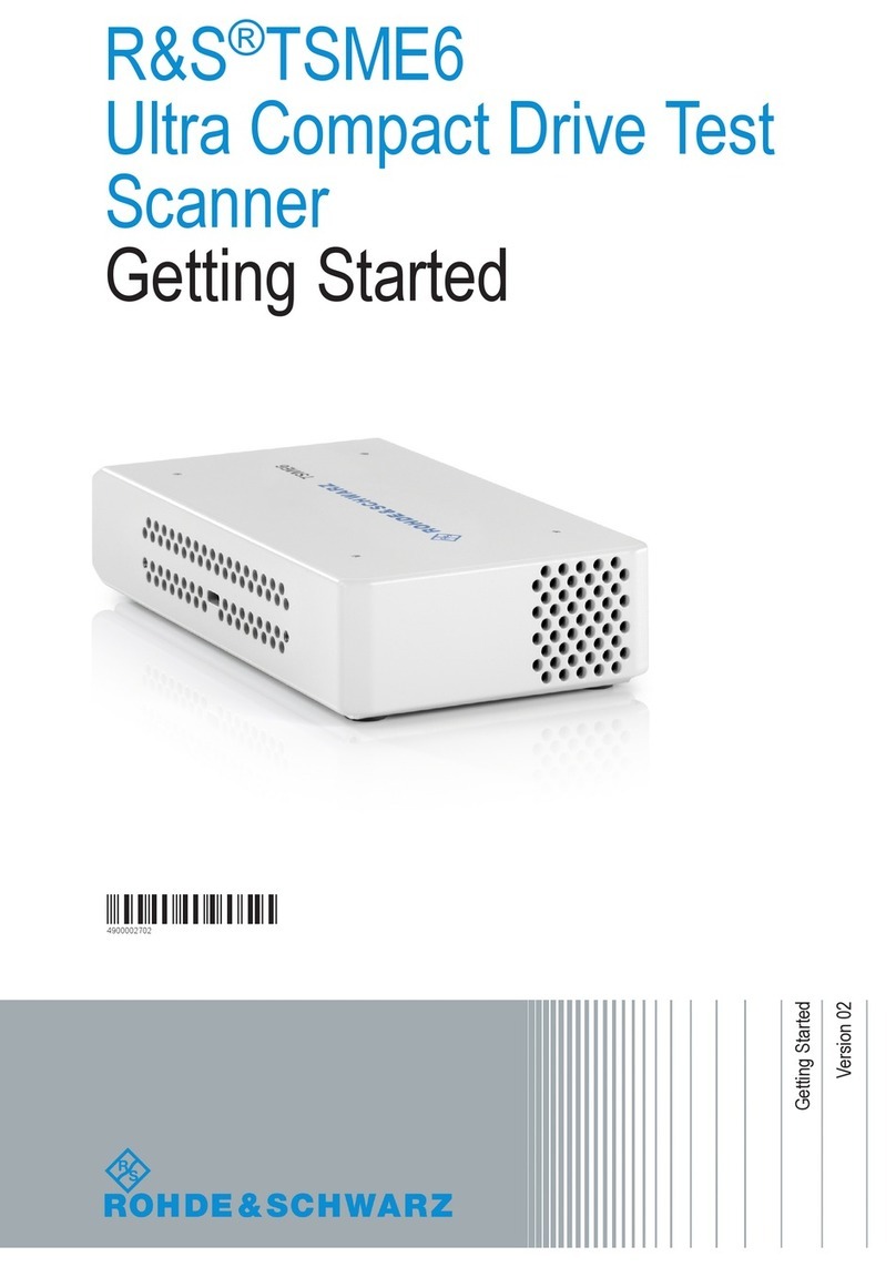 Rohde & Schwarz TSME6 Getting started
