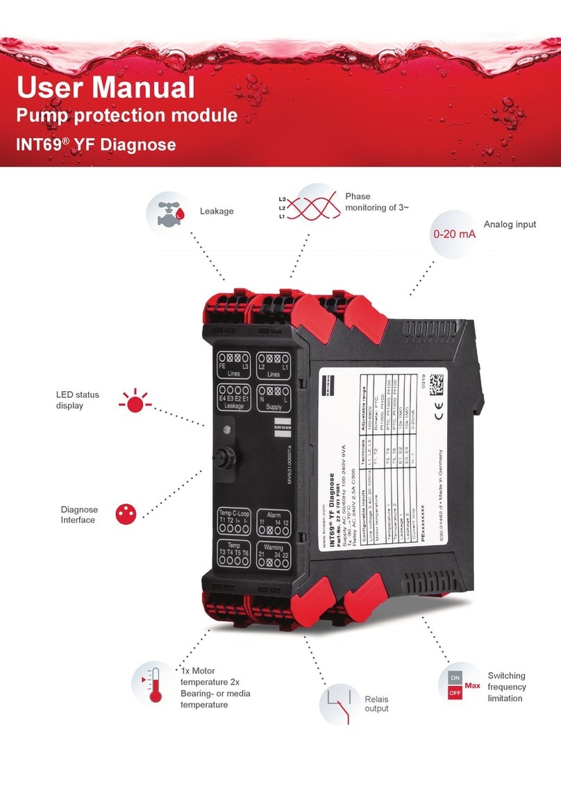 KRIWAN INT69 YF Diagnose Series user manual