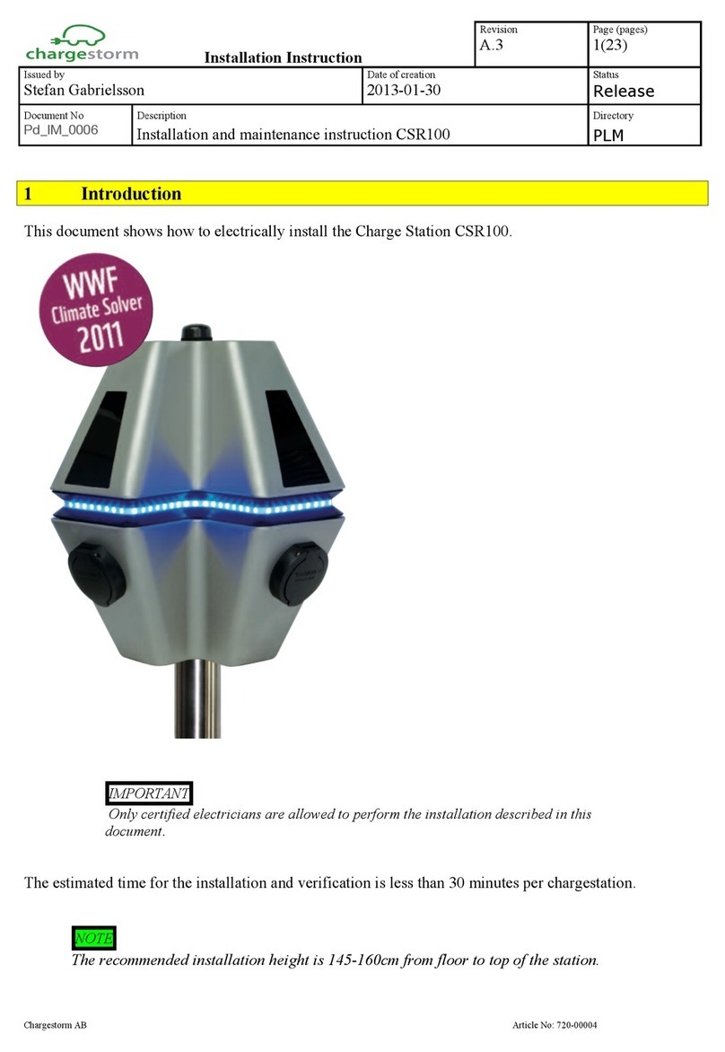 Chargestorm AB CSR100 Installation instruction