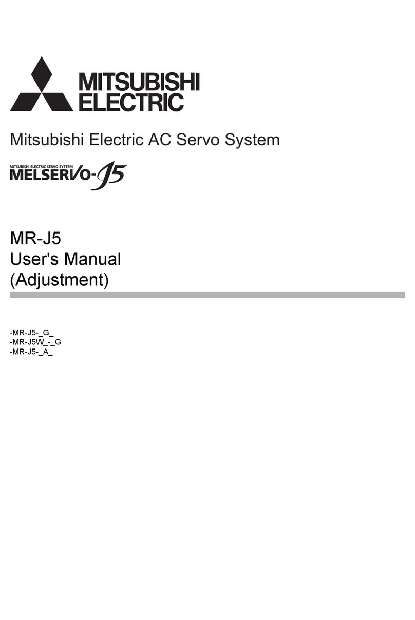 Mitsubishi Electric MELSERVO J5 Series User manual