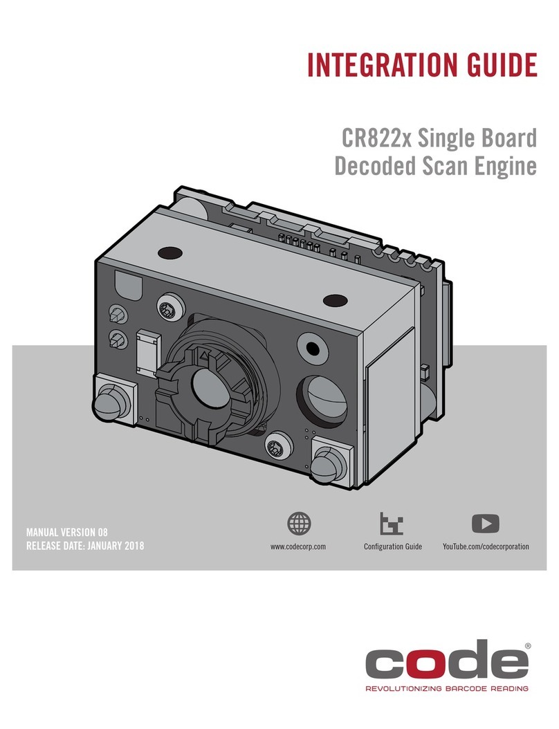 Code Code Reader 822 Series Quick setup guide Code Code Reader 822 Series Quick setup guide