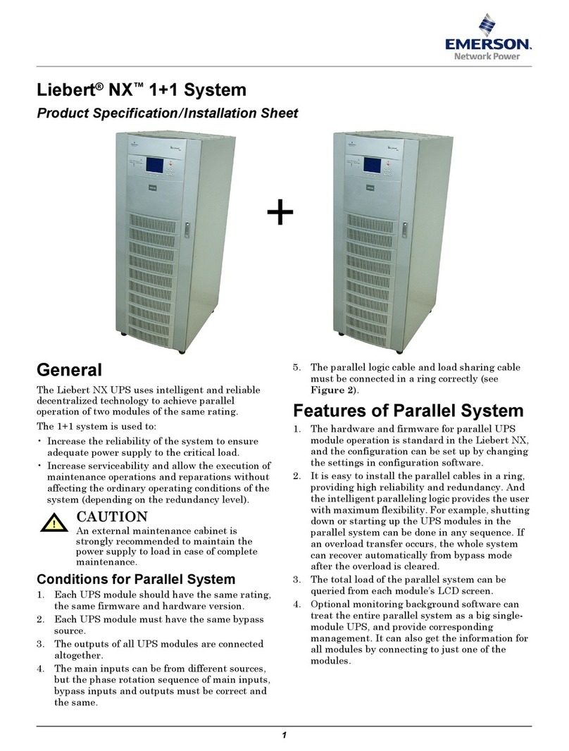 Emerson Liebert NX User manual
