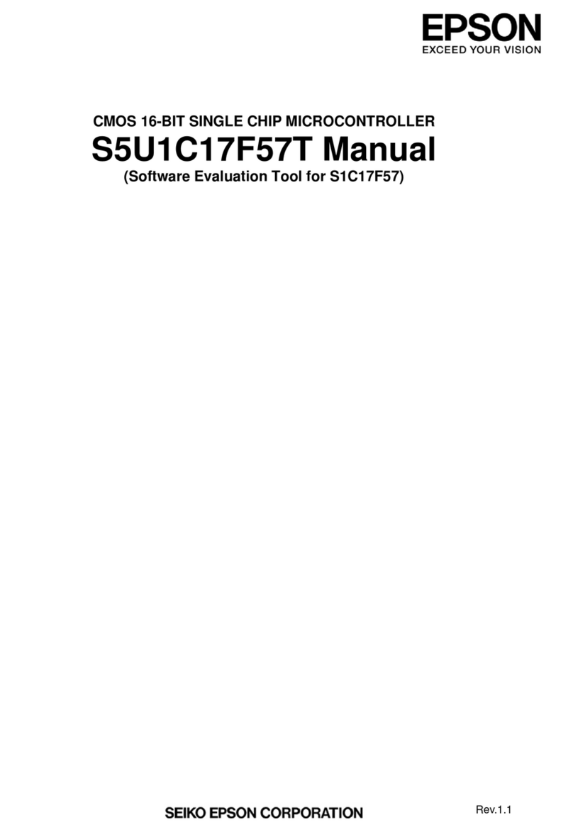 Epson S5U1C17F57T User manual