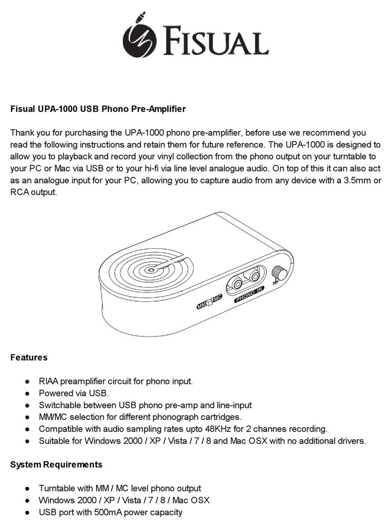 Fisual UPA-1000 User manual