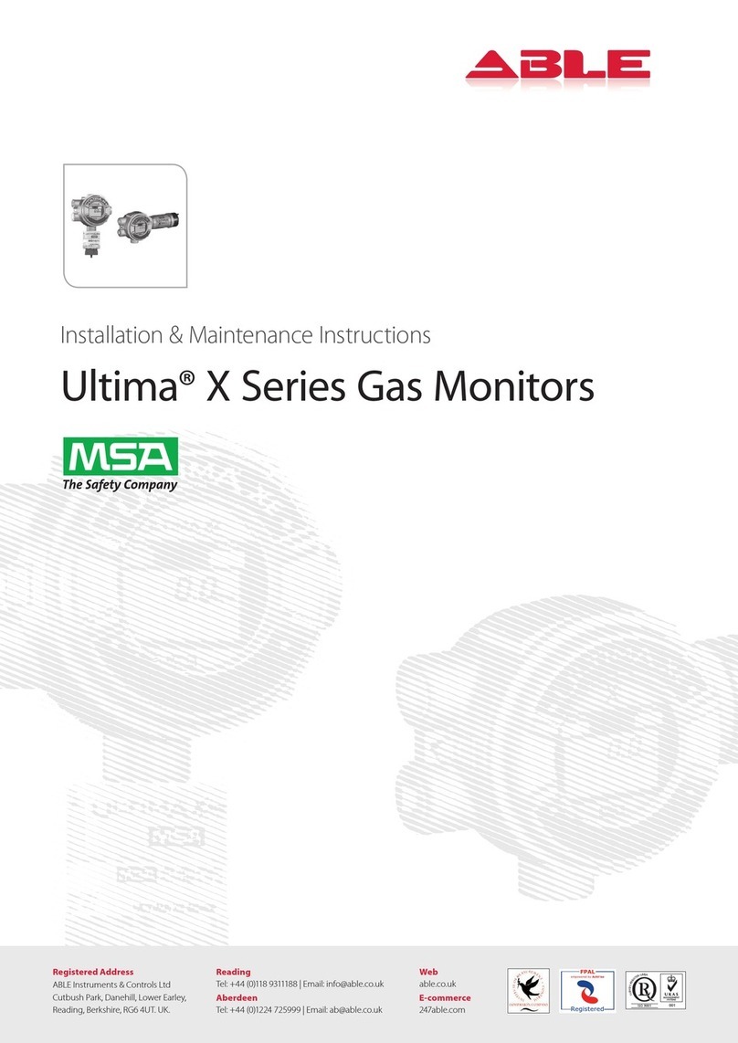 MSA Ultima X Series Installation and operating instructions