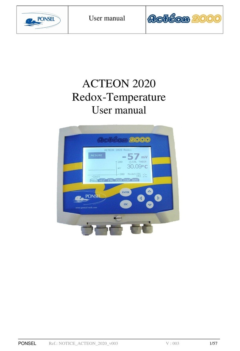 Ponsel ACTEON 2020 Redox-Temperature user manual Ponsel ACTEON 2020 Redox-Temperature user manual