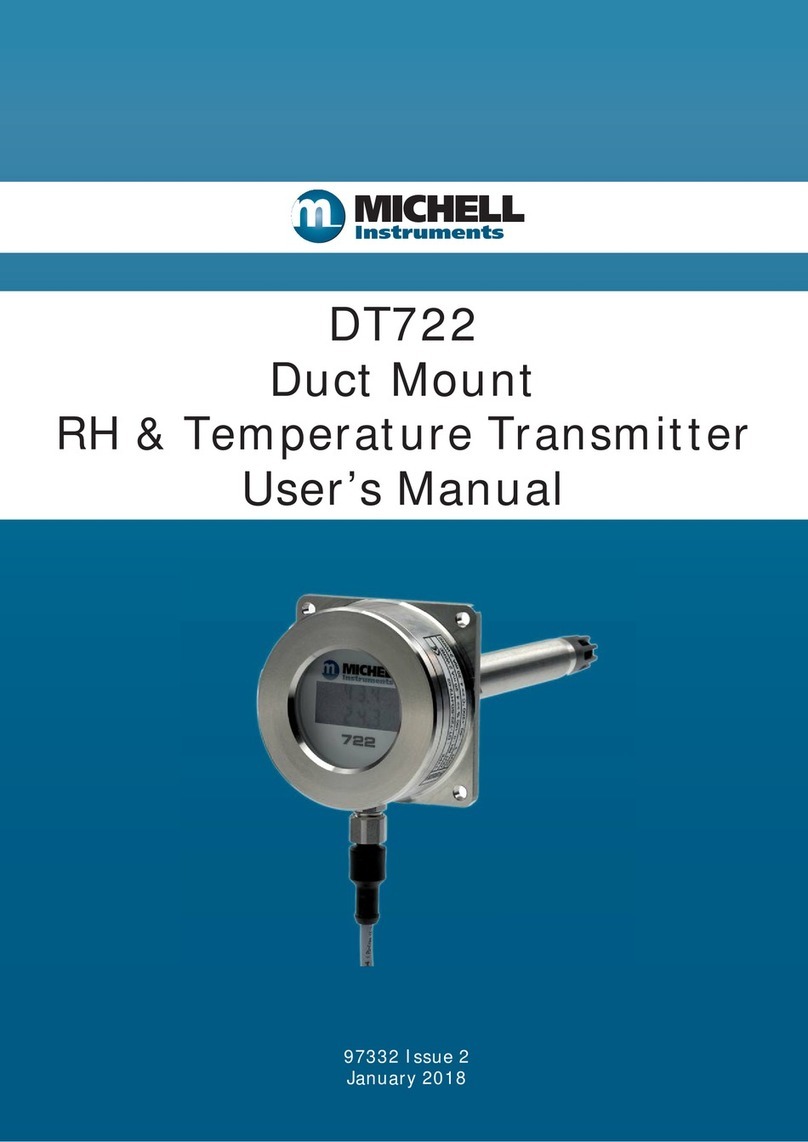 Michell Instruments DT722 user manual