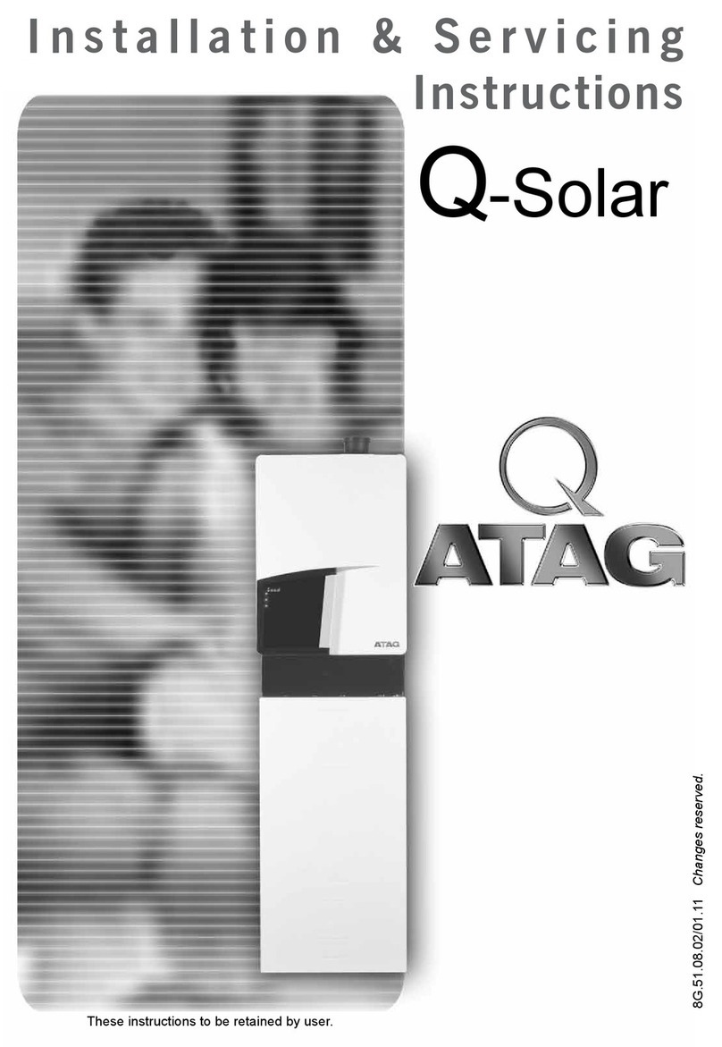 Atag Q-Solar Installation & servicing instructions