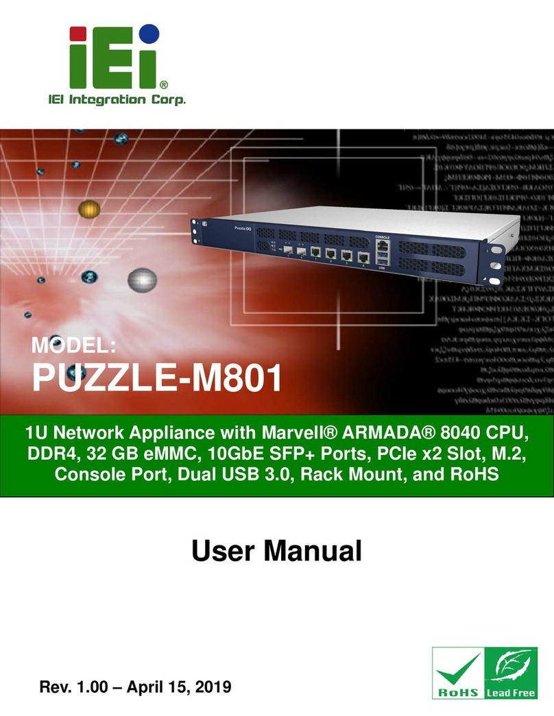 IEI Technology PUZZLE-M801 User manual