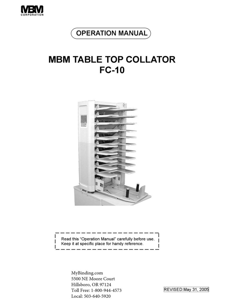 MBM FC-10 Operation manual