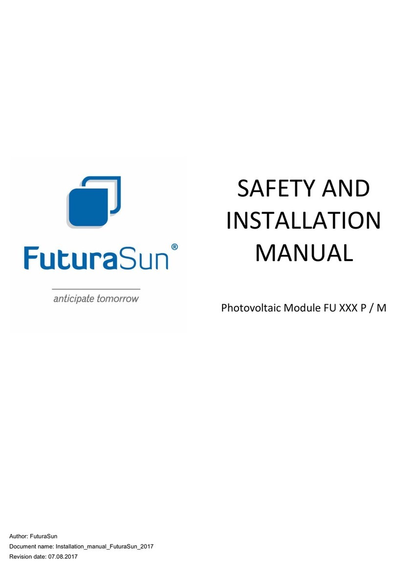 FuturaSun FU P Series Safety and installation manual