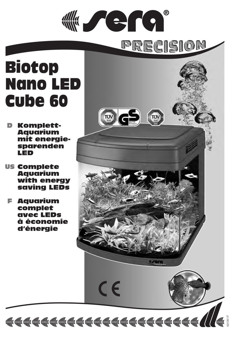 Sera Biotop Nano LED Cube 60 Instructions for installation and use Sera Biotop Nano LED Cube 60 Instructions for installation and use