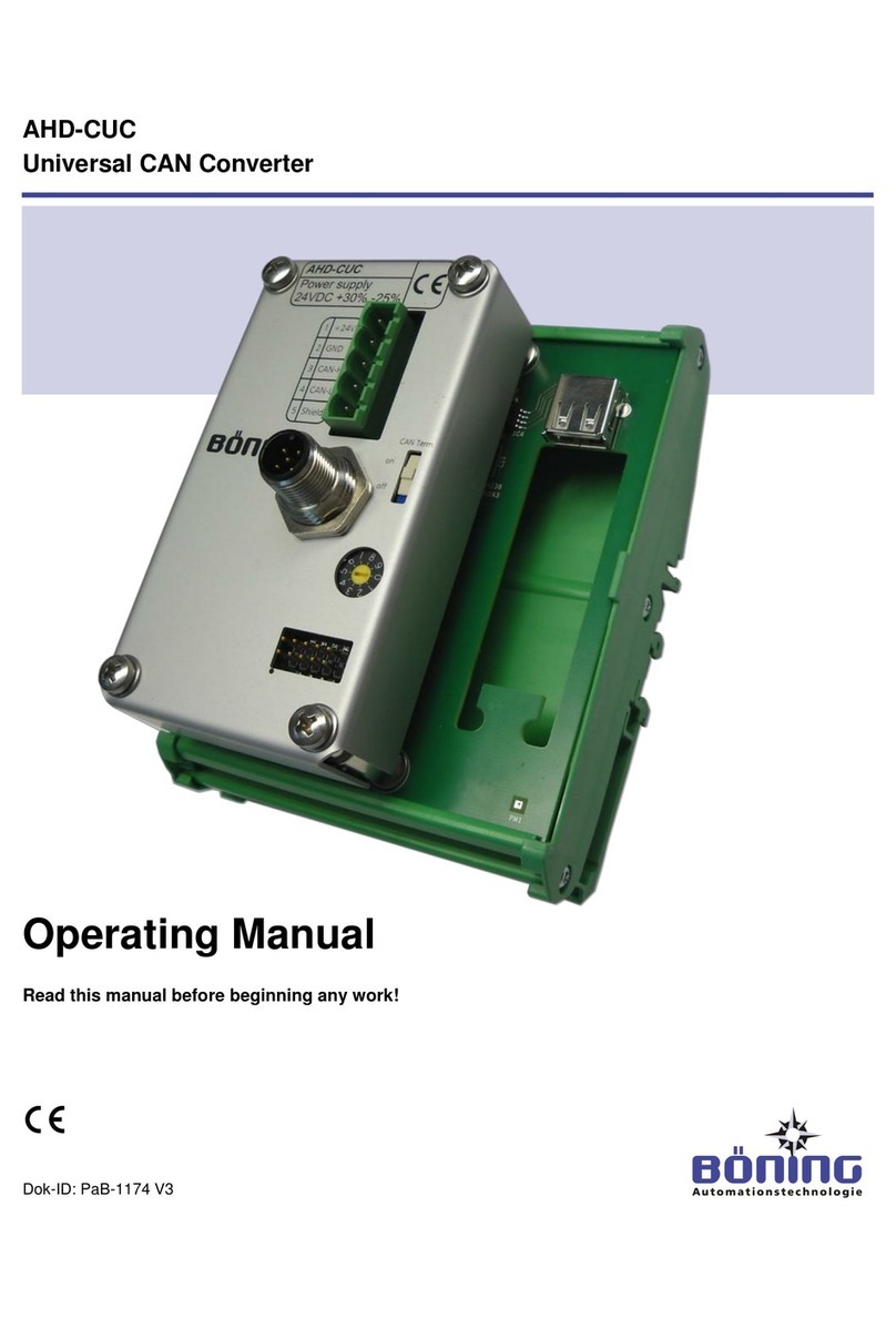 Boning AHD-CUC operating manual